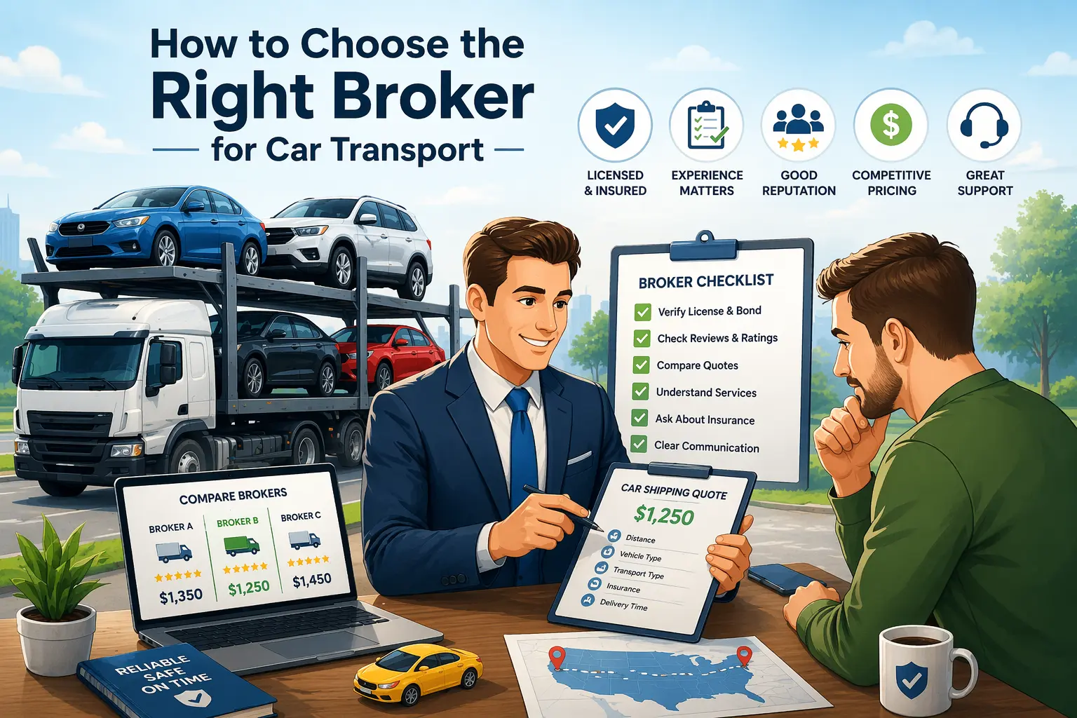 Choose the right broker for car transport